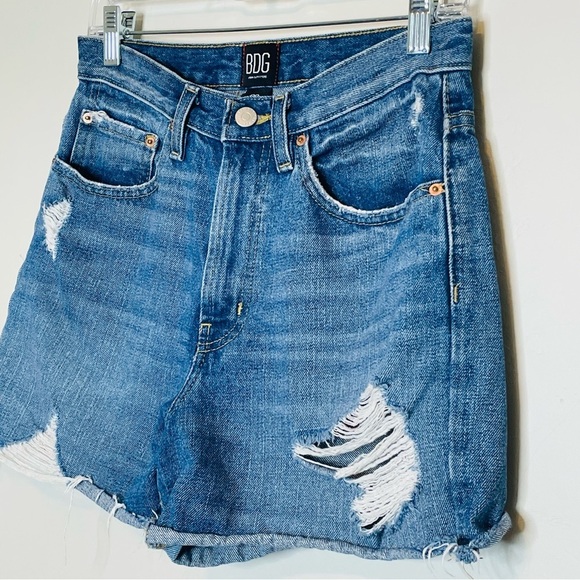 BDG High Rise Distressed Denim Jean Shorts - Picture 8 of 8